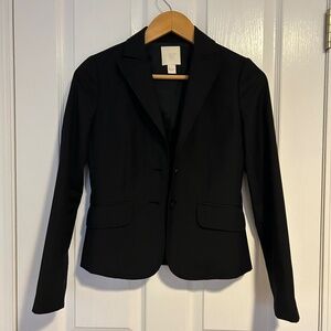J Crew Suiting, black blazer, Sz 00